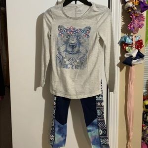 Justice 2 piece outfit size 7